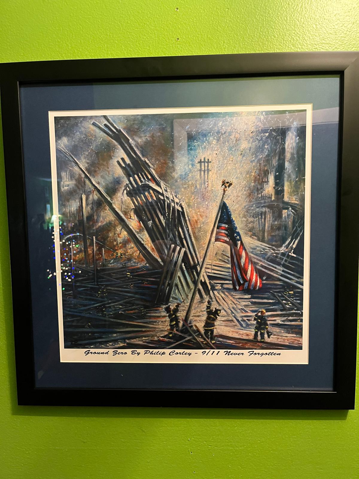 Ground Zero 9/11 Never Forgotten Framed Print
